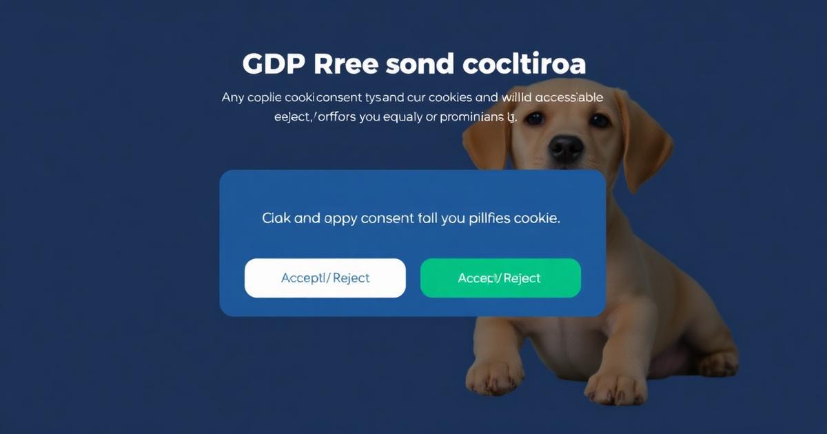 Accessible cookie banner offering accept or reject options equally.