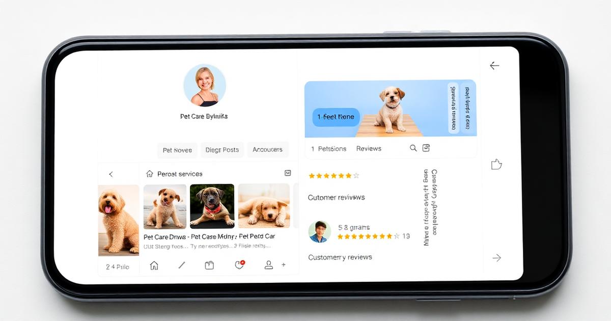 Google Business Profile showing services, posts and reviews